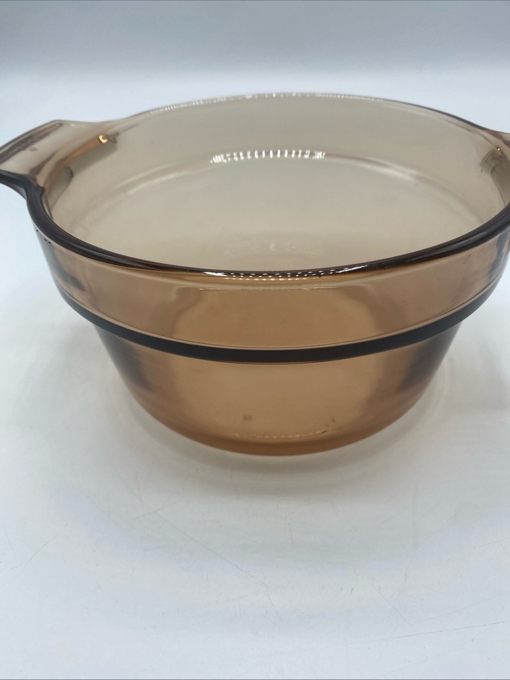 Visions Corning Ware Double Boiler Bowl 1.25 Qt No Lid Amber Glass V-20-B France